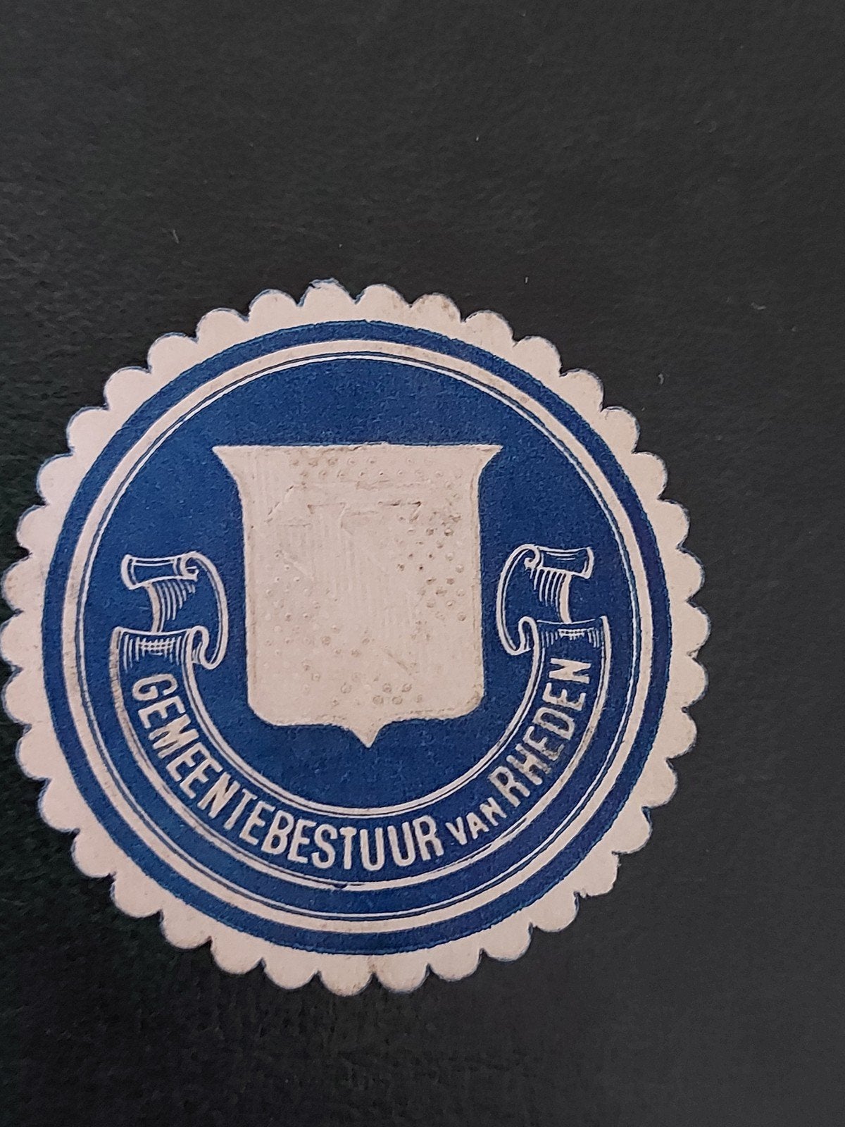 Sluitzegel Gemeentebestuur van Rheden, Verzenden