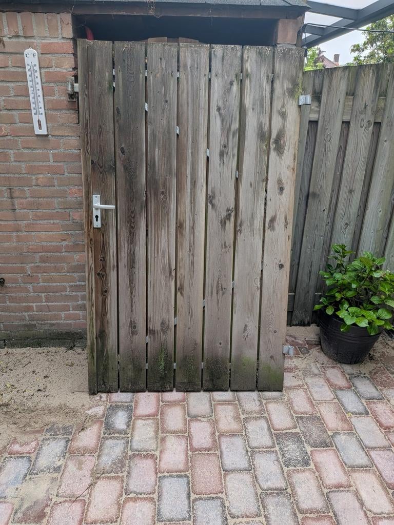 Tuinpoort met staal aan de binnenkant, Tuin en Terras, Ophalen, IJzer, Minder dan 3 meter, 1 tot 2 meter