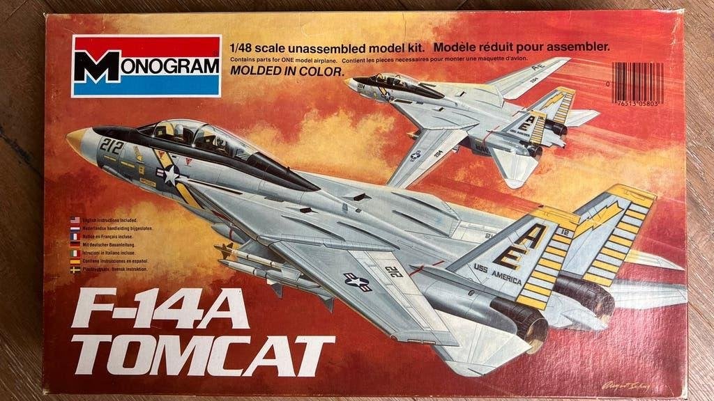 1/48 Monogram F-14A Tomcat, Nieuw, Groter dan 1:72, Vliegtuig, Ophalen
