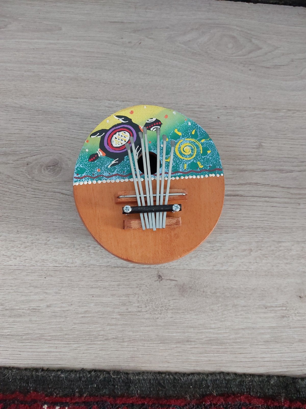 Kokosnoot Kalimba - Duimpiano met Vlindermotief, Ophalen of Verzenden