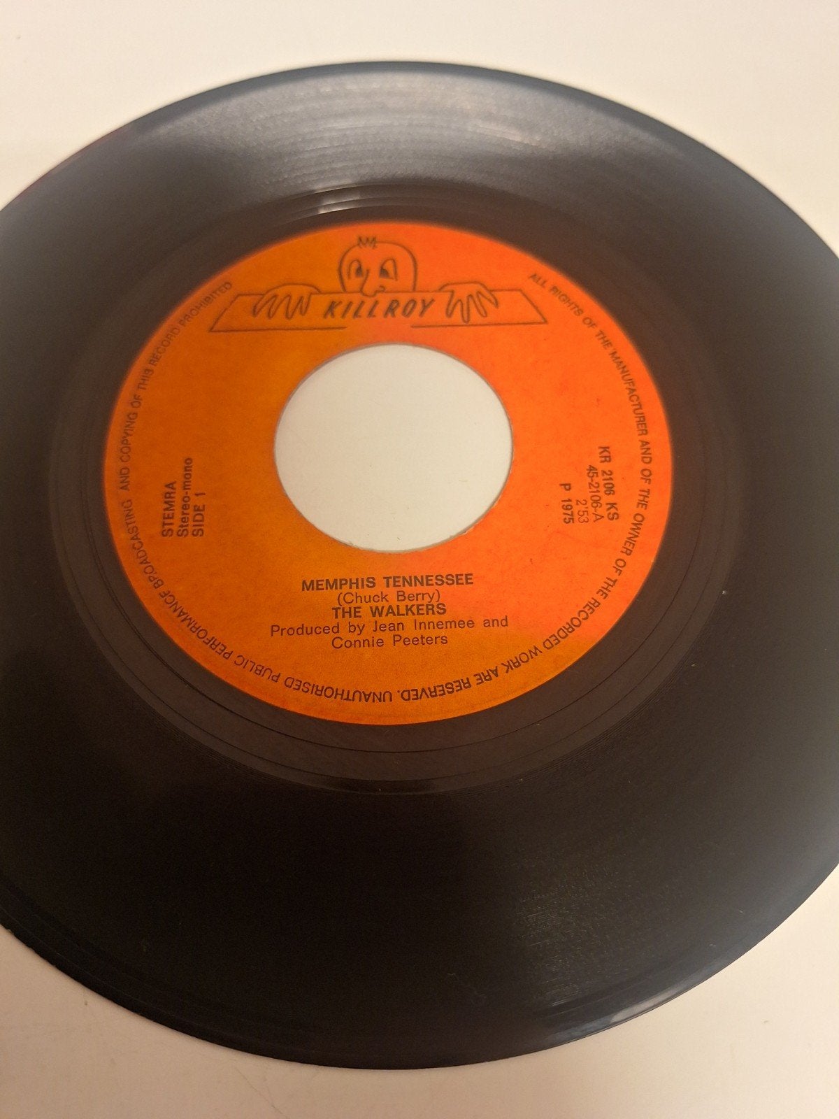 The Walkers - Memphis Tennesse, 1975., Verzenden, 7 inch, Rock-'n-roll