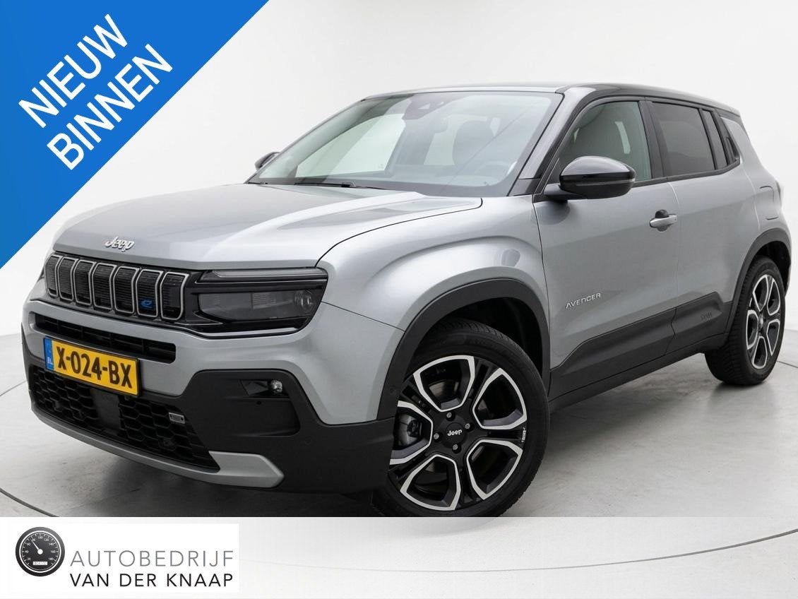 Jeep Avenger Black Edition 54 kWh SOH 96,7% | Clima | Cruise, Auto's, Jeep, Gebruikt, Zwart, 156 pk, Leder en Stof