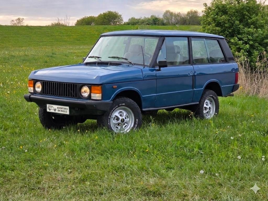 Range Rover Classic 1986, Auto's, Stof, Beige, 4 cilinders, Blauw