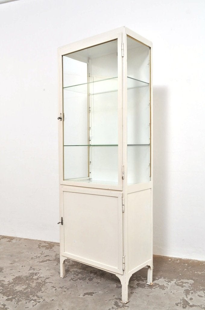 Vintage apothekerskast vitrinekast medicijnkast 1978, Huis en Inrichting, Gebruikt, 150 tot 200 cm, 25 tot 50 cm, 50 tot 100 cm