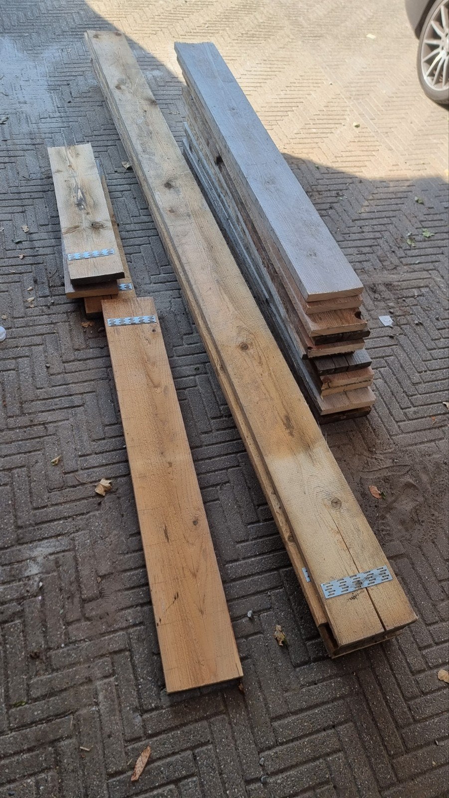 Steigerplanken diverse lengtes, Doe-het-zelf en Verbouw, Hout en Planken, Gebruikt, Minder dan 25 mm, Ophalen of Verzenden, Plank