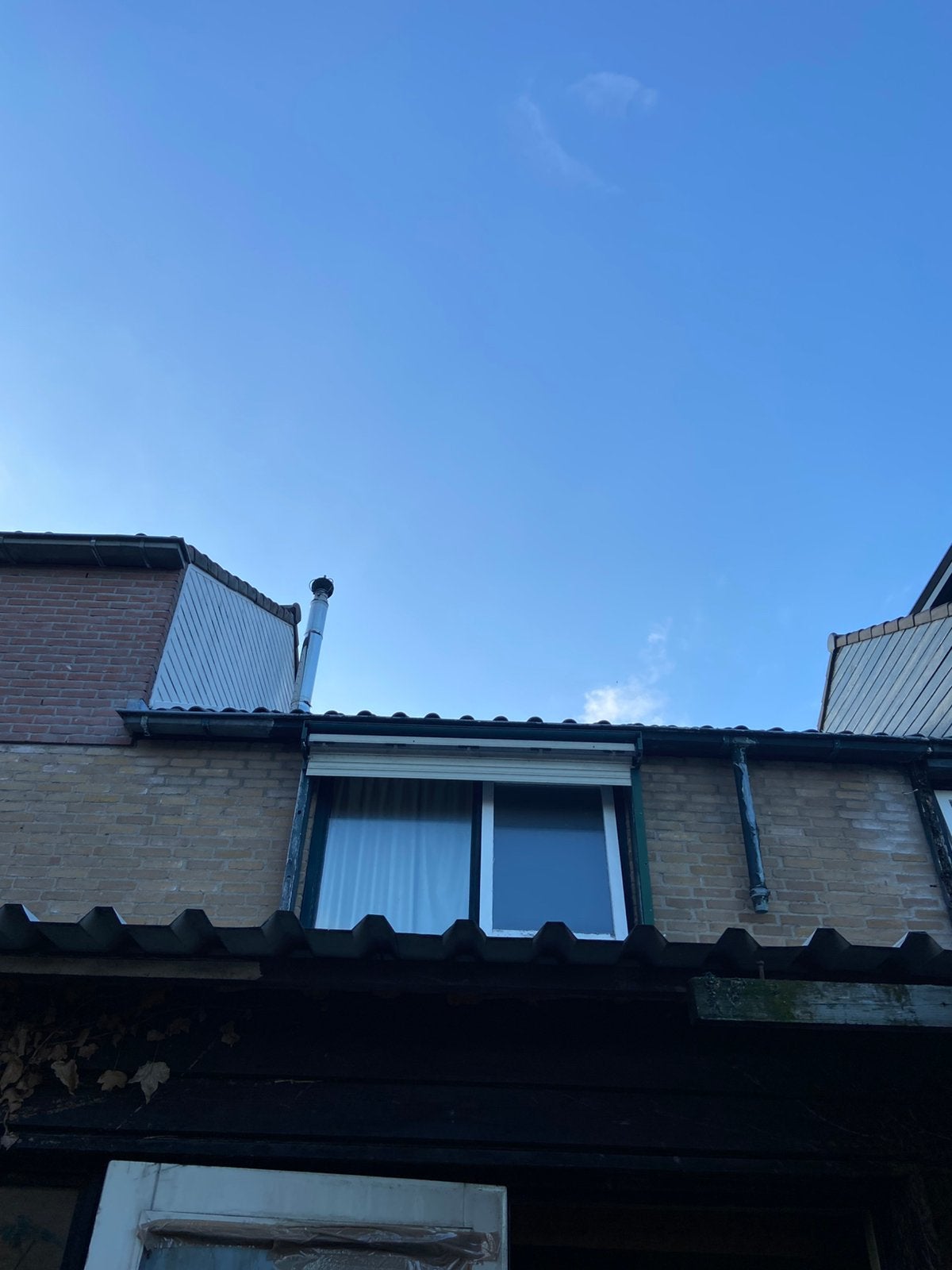 Compleet rookkanaal RVS met roterende trekkap, Ophalen, Hout, Houtkachel