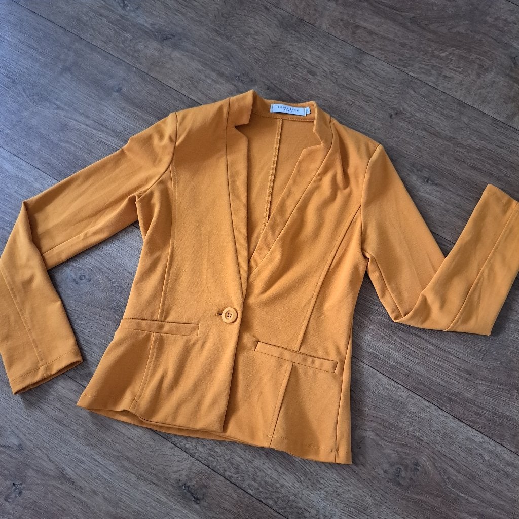 geel colbert jasje mt. 34, Kleding | Dames, Geel, Ophalen of Verzenden, Zo goed als nieuw, Jasje