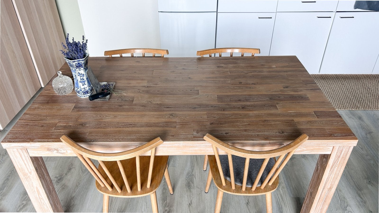 Robuuste Acacia houten eettafel - perfect voor 4-personen, Ophalen, 50 tot 100 cm, Zo goed als nieuw, 150 tot 200 cm