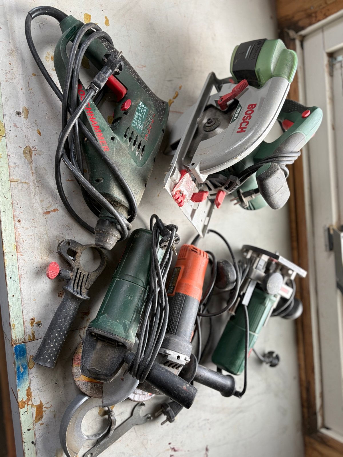 Diverse Bosch Elektrisch Gereedschap Set, Ophalen, Gebruikt