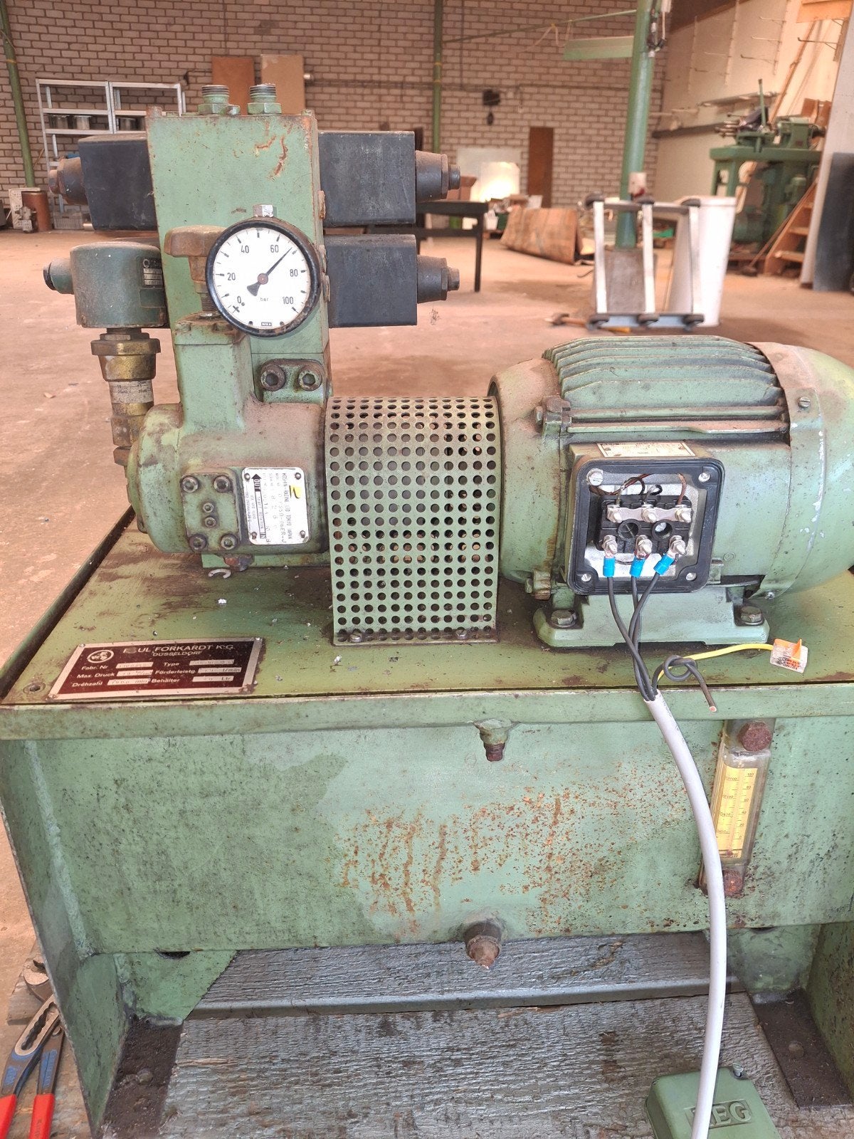 Hydro-unit / Hydro power pack 70 bar met ventielen, Ophalen, Gebruikt