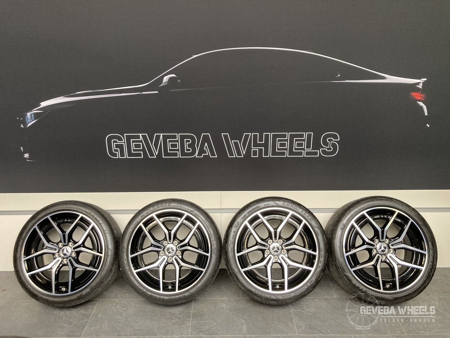 19” originele Mercedes E W213 AMG velgen + banden 5x112 A213, Auto-onderdelen, Banden en Velgen, 19 inch, Gebruikt, 255 mm, -