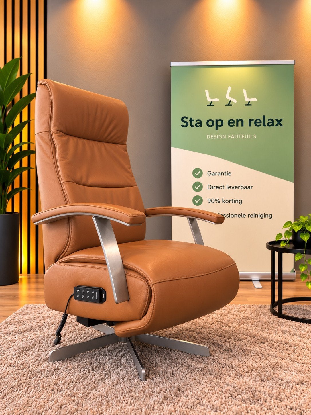 sta op relax fauteuil Prominent S-100 extra luxe op accu 🔋