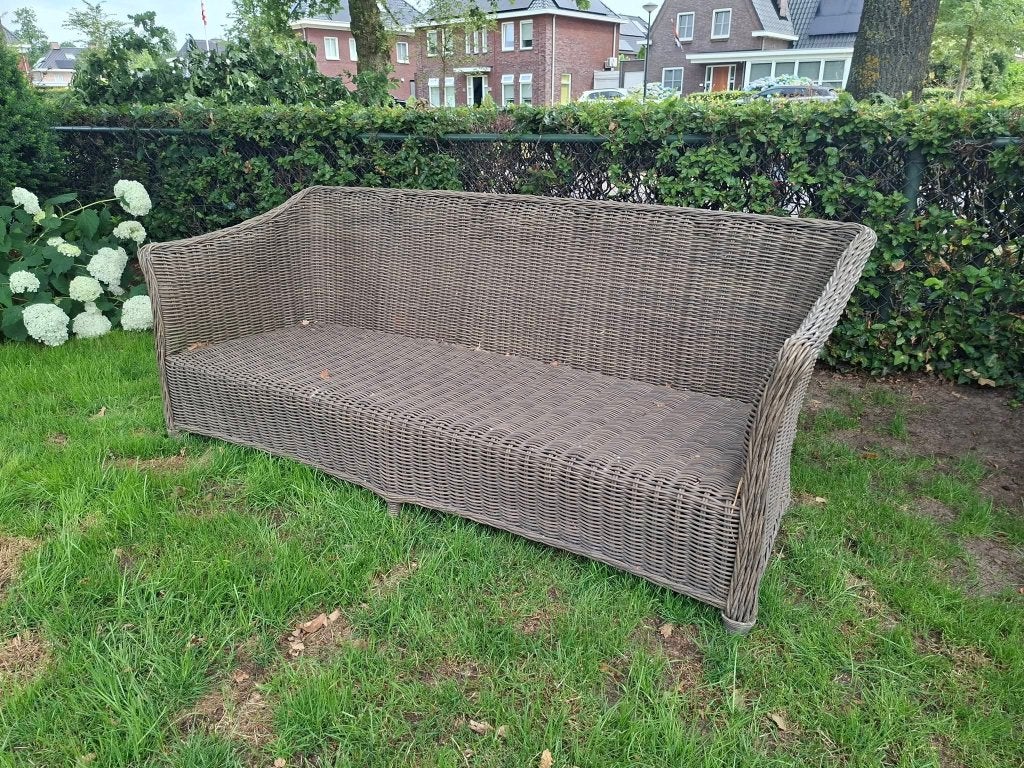 GRATIS OPHALEN rotan tuinbank, Ophalen, Gebruikt, Rotan