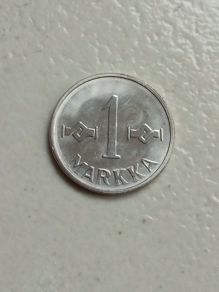 Finland 1 markka 1958., Ophalen of Verzenden, Overige landen, Losse munt