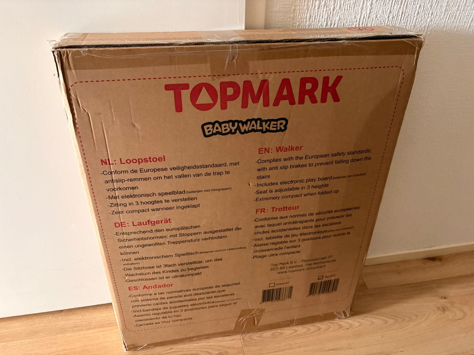 Topmark Babywalker Loopstoel - Nieuw in doos, Kinderen en Baby's, Overige Kinderen en Baby's, Ophalen of Verzenden, Nieuw