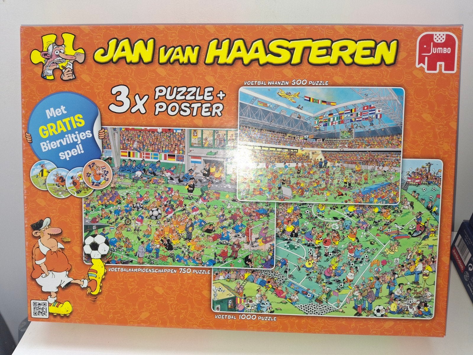 Jan van Haasteren, Ophalen, 500 t/m 1500 stukjes, Gebruikt, Legpuzzel