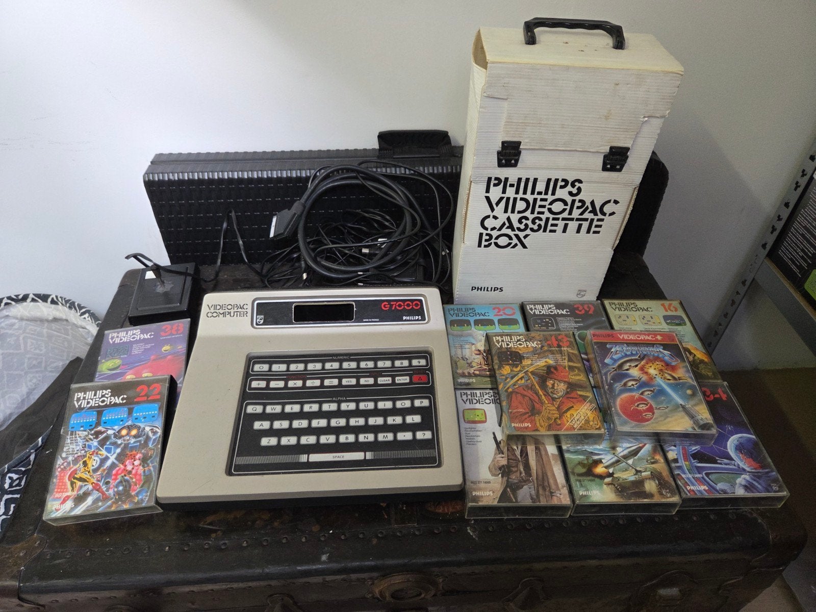 Philips Videopac G7000 met games en controller, Ophalen, Overige modellen, Met 2 controllers, Gebruikt