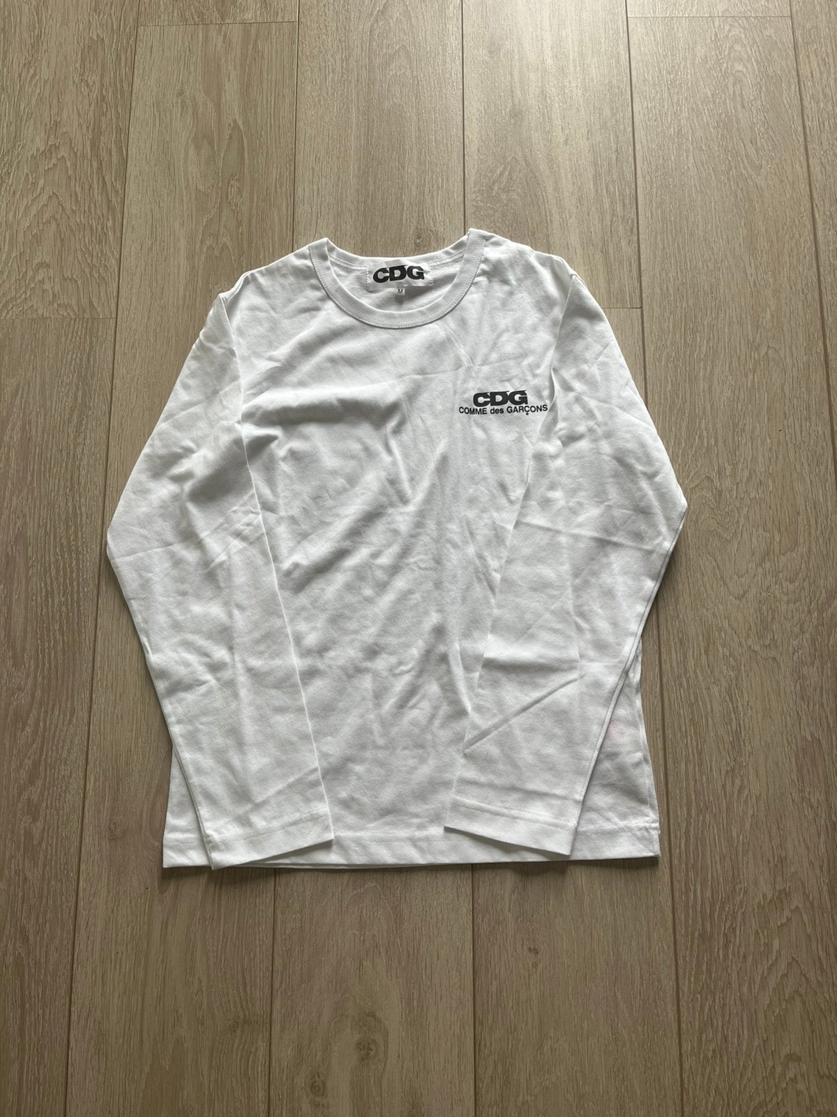 Comme des garçons longsleeve, Verzenden, Nieuw, Maat 48/50 (M), Wit