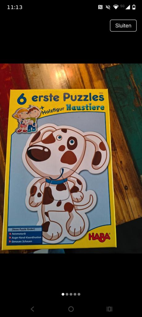Haba puzzel, Hobby en Vrije tijd, Gezelschapsspellen | Kaartspellen, Ophalen