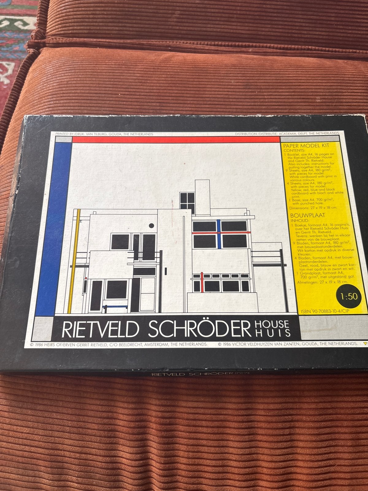 Rietveld Schröderhuis Bouwpakket - Architectuurmodel, Boeken, Kunst en Cultuur | Architectuur, Ophalen, Zo goed als nieuw, Architectuur algemeen
