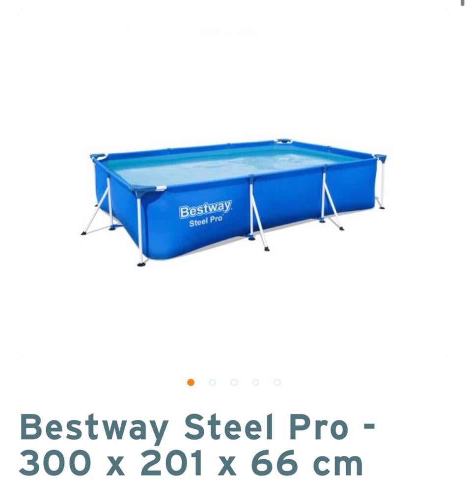 Best way zwembad met pomp en andere accessoires, Ophalen, Zo goed als nieuw, Opzetzwembad, Rechthoekig
