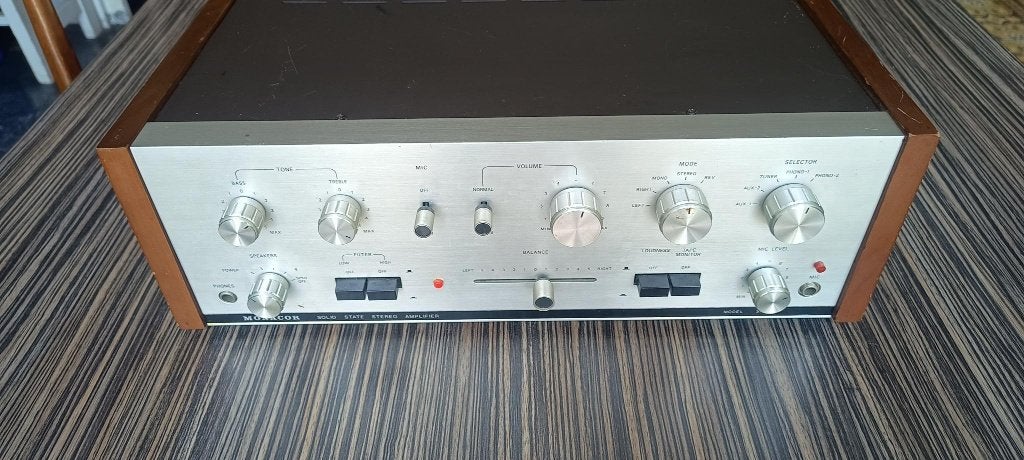 monacor sa-800 vintage versterker, Audio, Tv en Foto, Versterkers en Receivers, Overige merken, Gebruikt, Ophalen of Verzenden