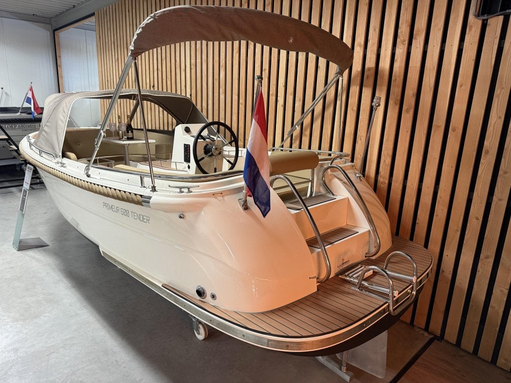 NwStaat! PRIMEUR 600 EXCLUSIVE '33PK VETUS' BIMINITOP! Bj'18, Watersport en Boten, Tender, Diesel, Primeur, 2 m