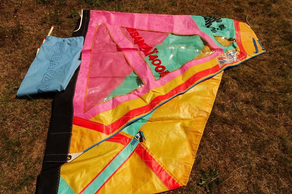 Stormzeil Banzai 400 inclusief MAST voor surfplank, Ophalen, Gebruikt, 3.5 tot 5 m², Complete set