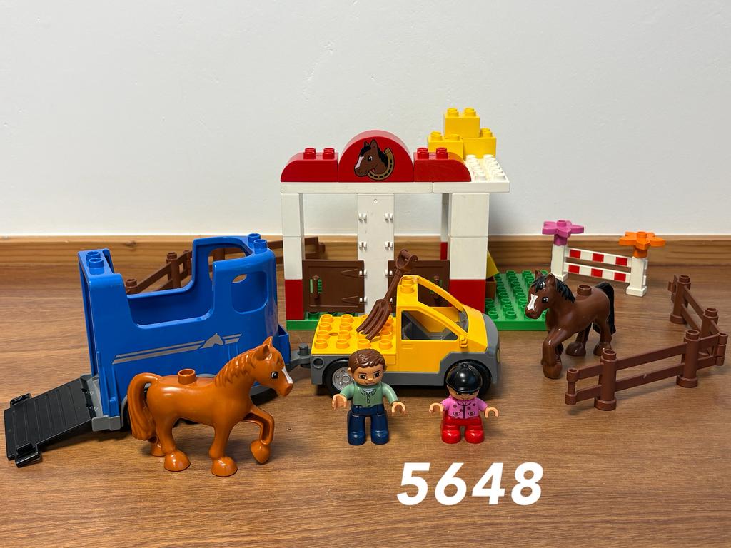 Duplo paardenstal 5648 (compleet) 1, Kinderen en Baby's, Speelgoed | Duplo en Lego, Ophalen of Verzenden, Zo goed als nieuw, Complete set