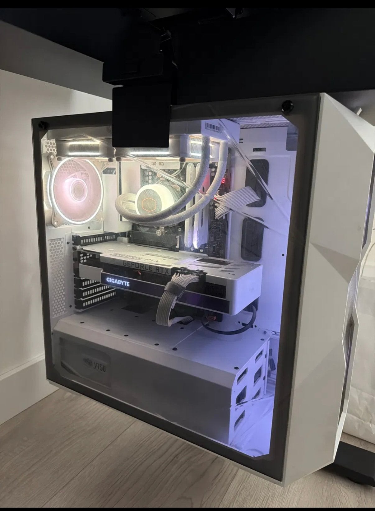 Witte Game PC RTX 3070 Ti Vision | 5600X | 32GB | 2TB NVMe, Computers en Software, Desktop Pc's, Gebruikt, 4 Ghz of meer, HDD