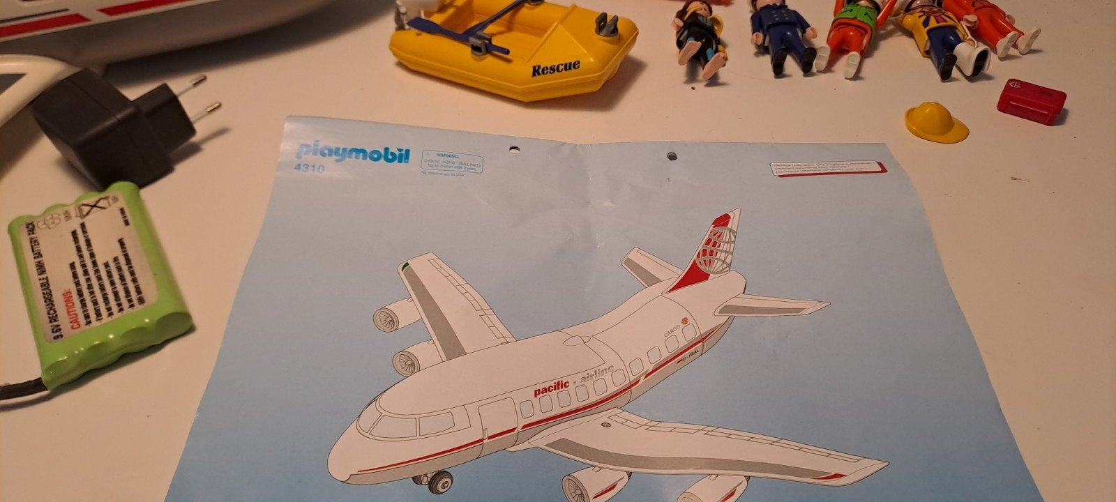 Playmobil Vliegtuig Pacific Airline 4310 met accessoires, Kinderen en Baby's, Speelgoed | Playmobil, Gebruikt, Complete set, Voertuig