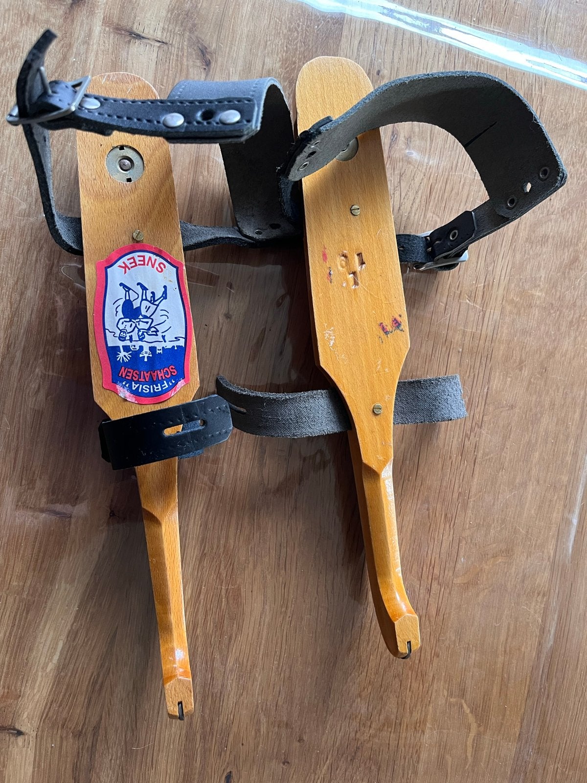 Oude Friese doorlopers - Vintage schaatsen, Ophalen of Verzenden, Gebruikt, Friese doorlopers, Overige merken