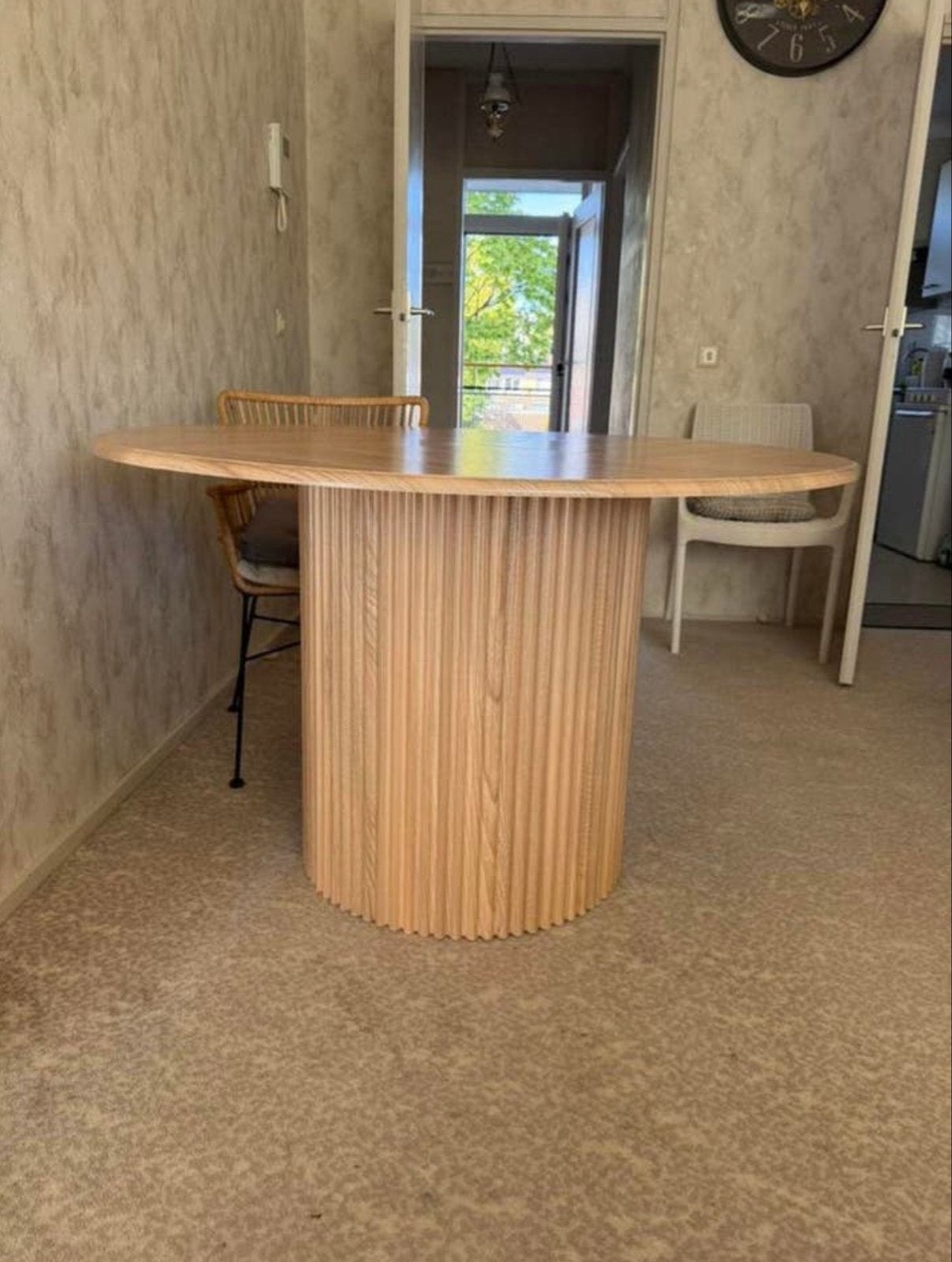 Nieuwe Ronde Eettafel 120 cm - Modern Houten Design, Ophalen, 100 tot 150 cm, Rond, Nieuw