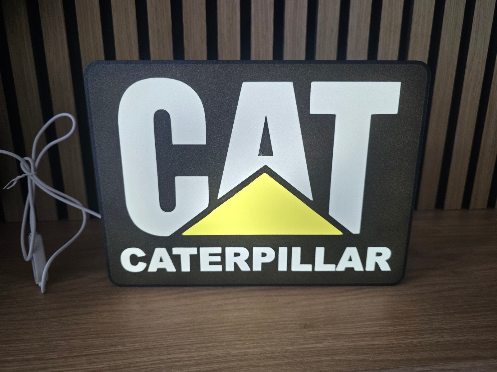 Caterpillar LED Lamp - Uniek Decoratiestuk, Huis en Inrichting, Overige merken, Kunststof, Zwart, Industrieel
