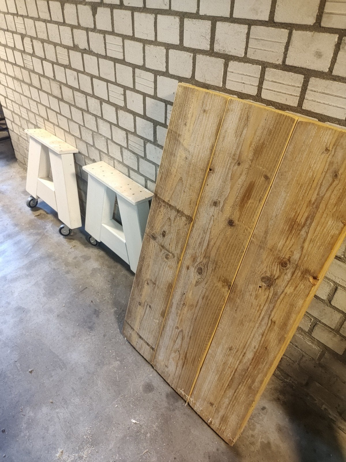 koffie- of salontafel van steigerhout, Ophalen, 100 tot 150 cm, 50 tot 100 cm, Industrieel