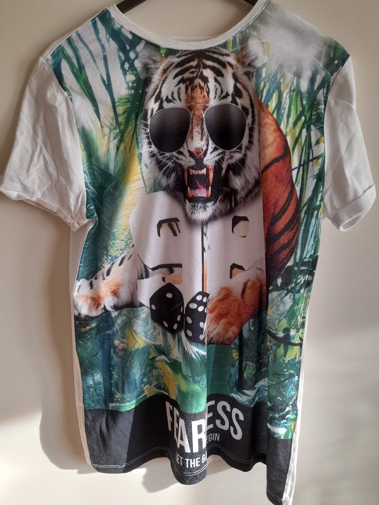 shirt mt L tijger, Overige kleuren, Maat 42/44 (L), Ophalen of Verzenden, Zo goed als nieuw