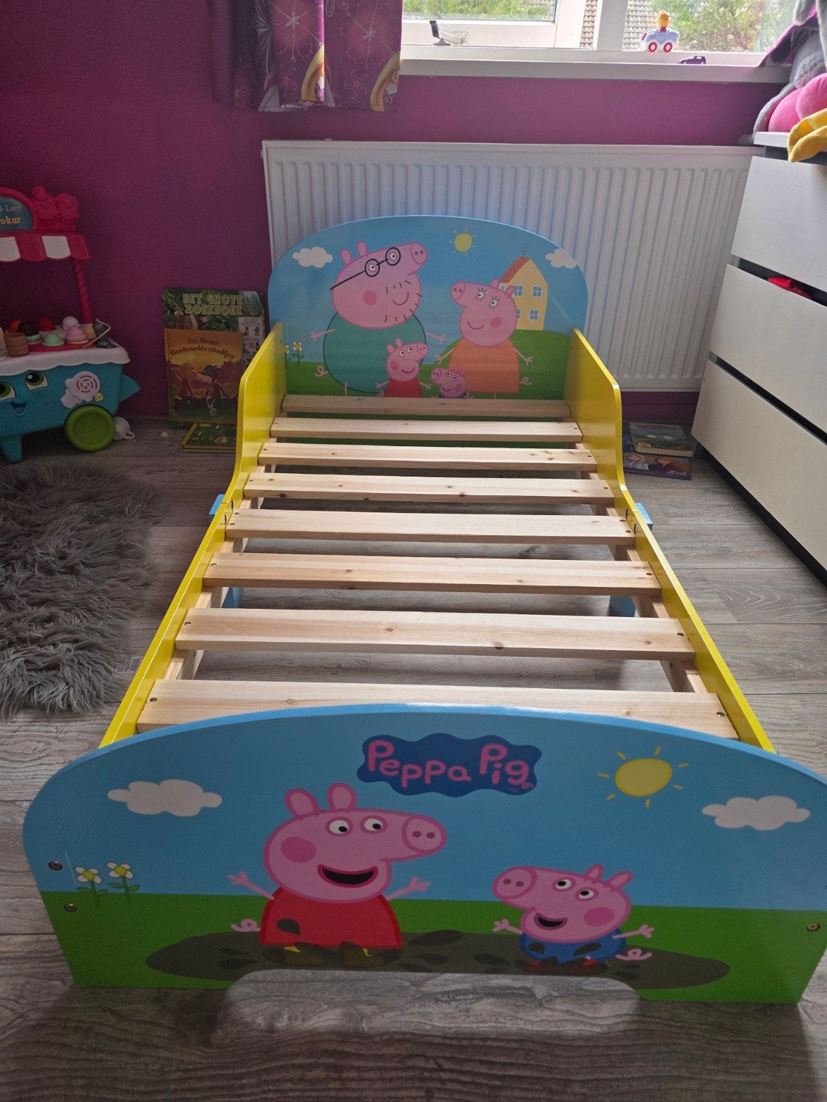 peppa pig peuterbed, Ophalen, 70 tot 85 cm, 140 tot 160 cm, Zo goed als nieuw
