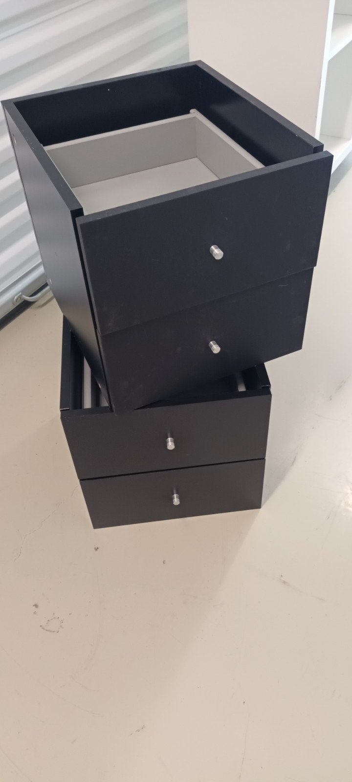 IKEA KALLAX INZET laden - Zwart en Rood, Ophalen, Overige materialen, Minder dan 50 cm, Gebruikt
