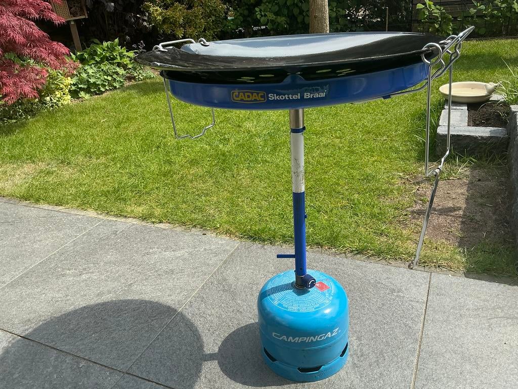 Cadac Skottelbraai met Campingaz gasfles, Ophalen of Verzenden, Gebruikt