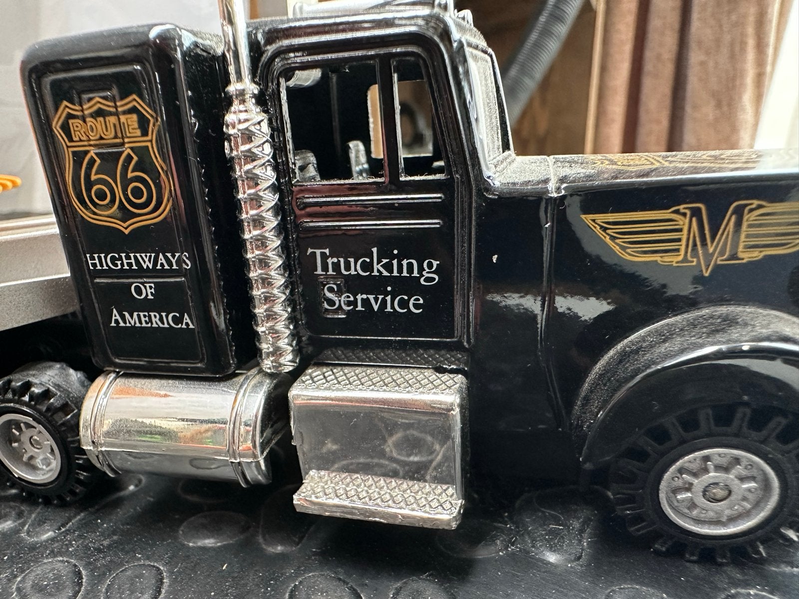 Route 66 Truck met Graafmachine Model, Overige merken, Gebruikt, 1:32 tot 1:50, Ophalen of Verzenden