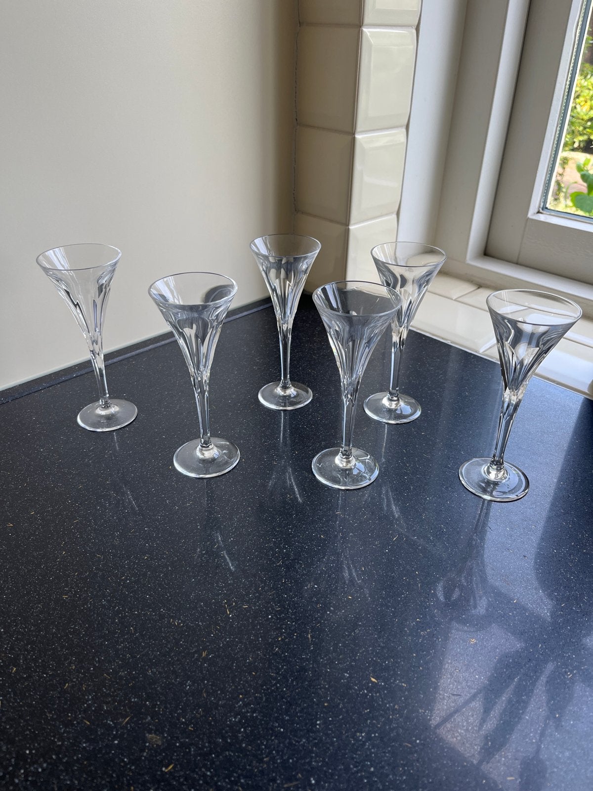 Set van 6 elegante glazen voor een borrel of likeur, Ophalen of Verzenden