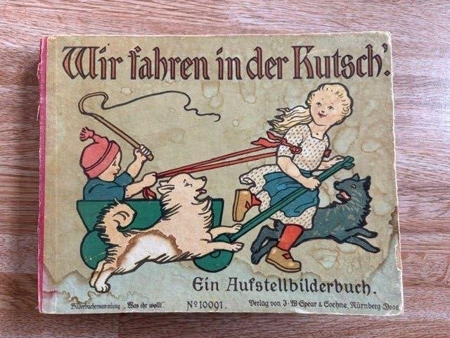 Wir fahren in der Kutsch / Duits prentenboek uit ca 1830, Boeken, Ophalen of Verzenden, Gelezen, Non-fictie