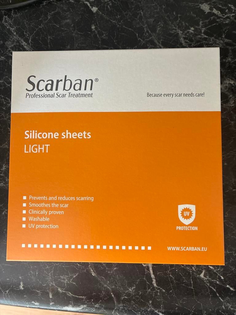 Scarban Silicone Sheets LIGHT - Professionele Littekenbehand, Diversen, Ophalen of Verzenden, Nieuw
