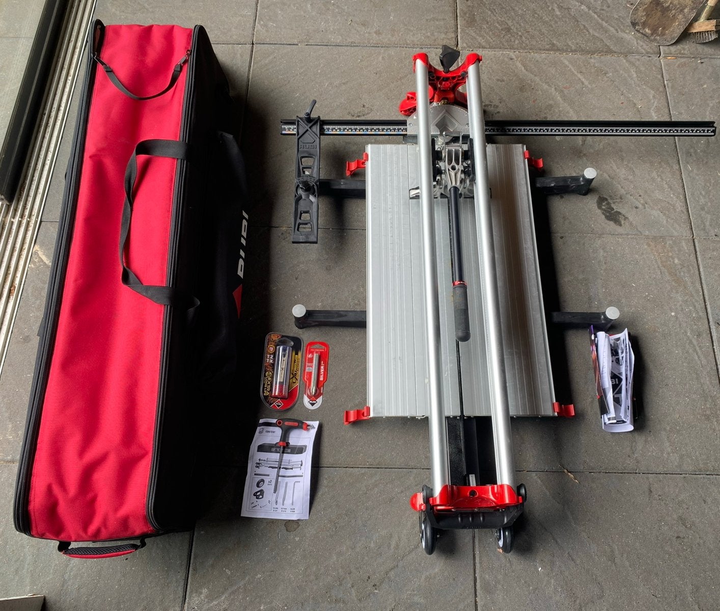 Rubi TZ 850 Tegelsnijder | 85 cm | + 2 snijwieltjes, Ophalen of Verzenden, Zo goed als nieuw