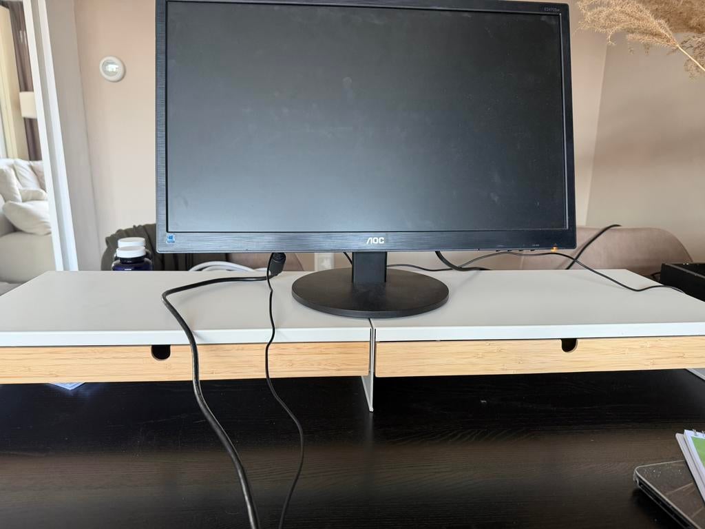 2 keer Monitorstandaard beeldscherm ikea, Ophalen, Zo goed als nieuw
