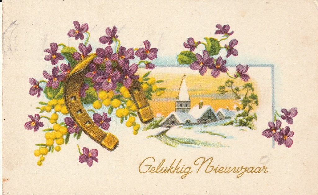 Gelukkig Nieuwjaar 1964, Ophalen of Verzenden, 1960 tot 1980, Gelopen, Feest(dag)