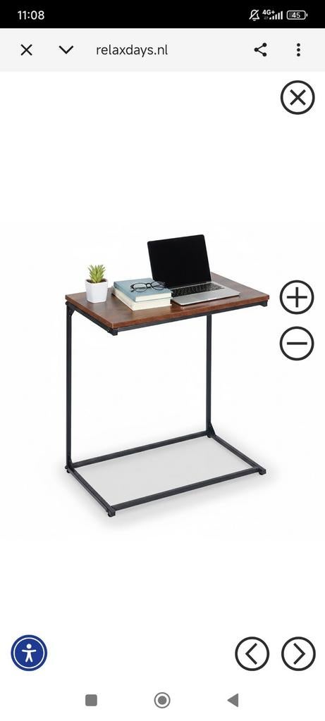 Compacte laptoptafel - Ideaal voor bank of bed, Computers en Software, Laptoptafels, Ophalen of Verzenden, Zo goed als nieuw