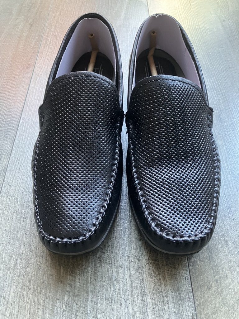 Bugatti zwarte leren moccasins (maat 42), Bugatti, Zwart, Ophalen of Verzenden, Zo goed als nieuw