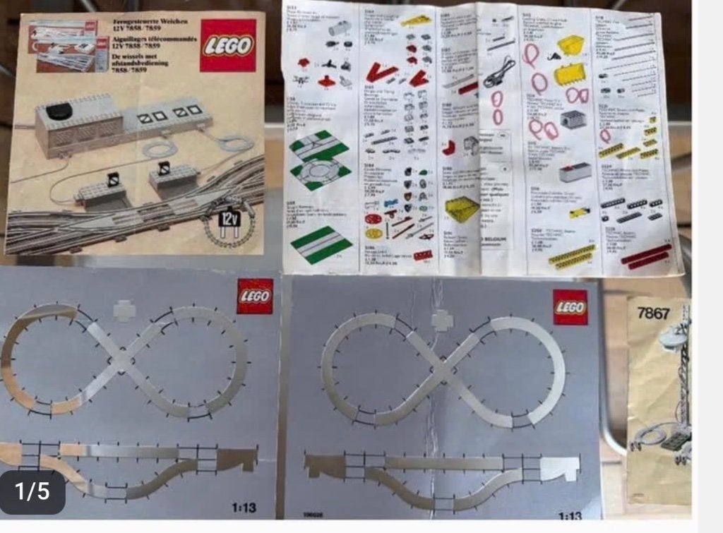 Lego trein foldertjes, Ophalen, Gebruikt