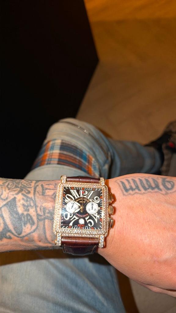 Franck Muller Cortez King Chrono Full Set - Goud & Diamanten, Sieraden, Tassen en Uiterlijk, Ophalen of Verzenden, Zo goed als nieuw